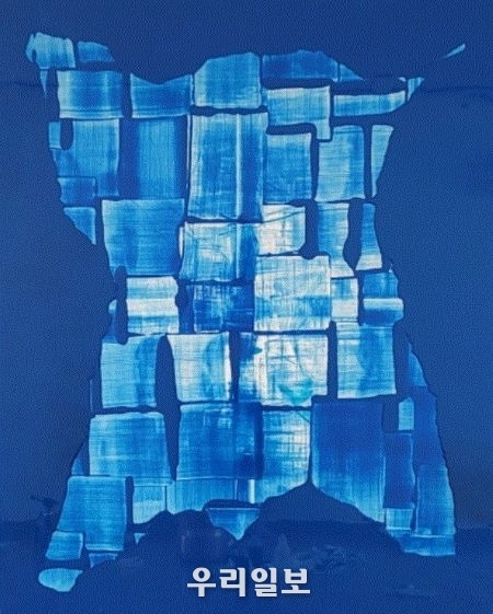 소리를 본다-블루월드1_162x130cm(100)_캔버스에 혼합재료_2020(사진=아트인동산, 아트위드)