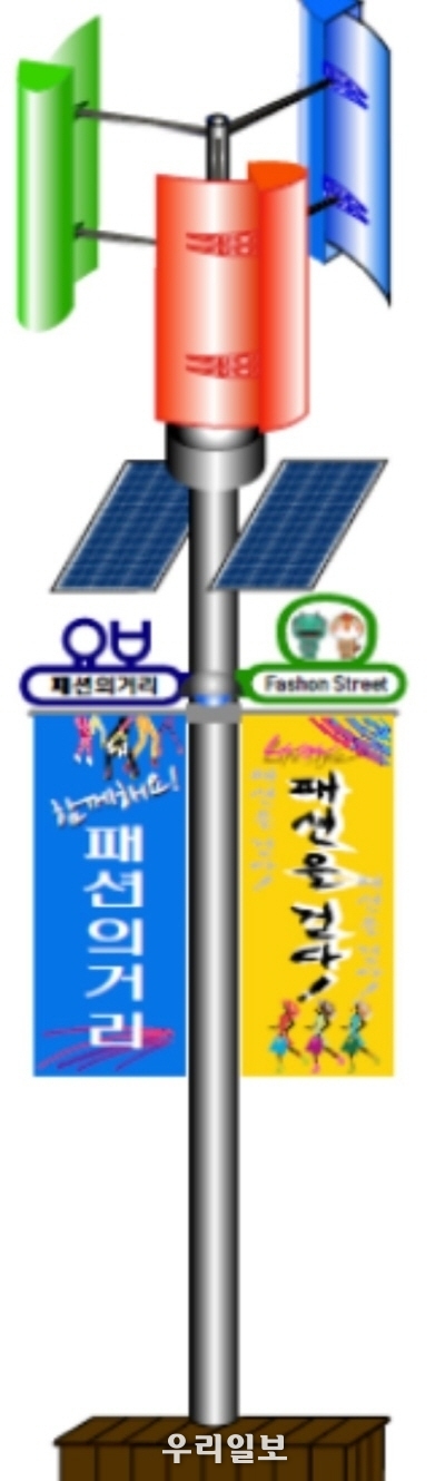(주)LCM에너지솔루션에서 개발한 독립형전력공급시설(풍력. 태양광) 시설 모형도는 다소 변경될 수 있음.