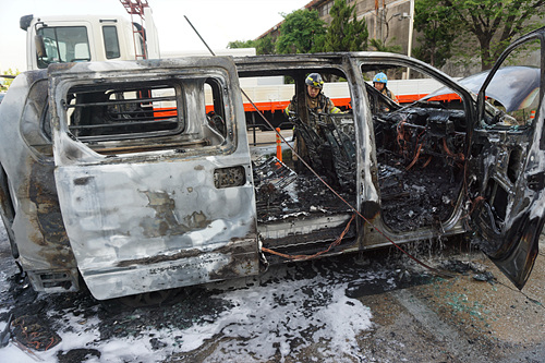 ⓒ인천서부소방서,가좌동 차량화재 신속 진압