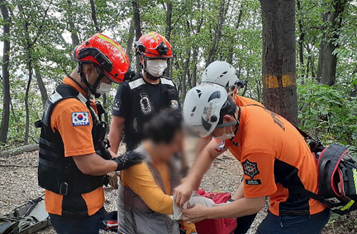 ⓒ부평소방서,원적산서 산악사고 구조
